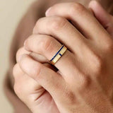 Bague Mangal et agni en saphir or 18 carats