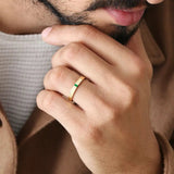 engagement ring emerald baguette Agni