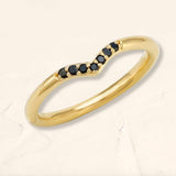 Anillo Sakshi con diamante negro