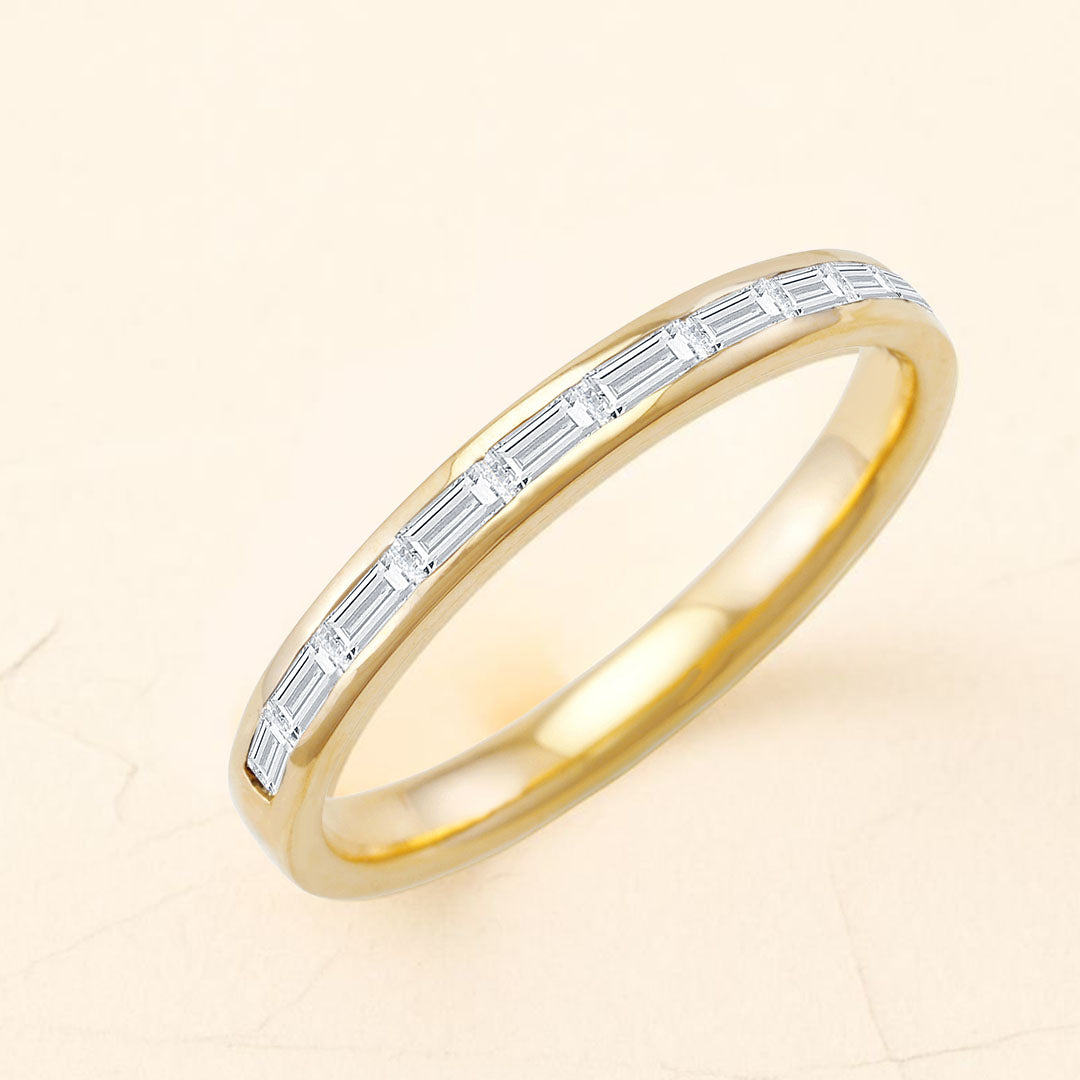 Mangal men's ring in 18-carat yellow gold and diamonds