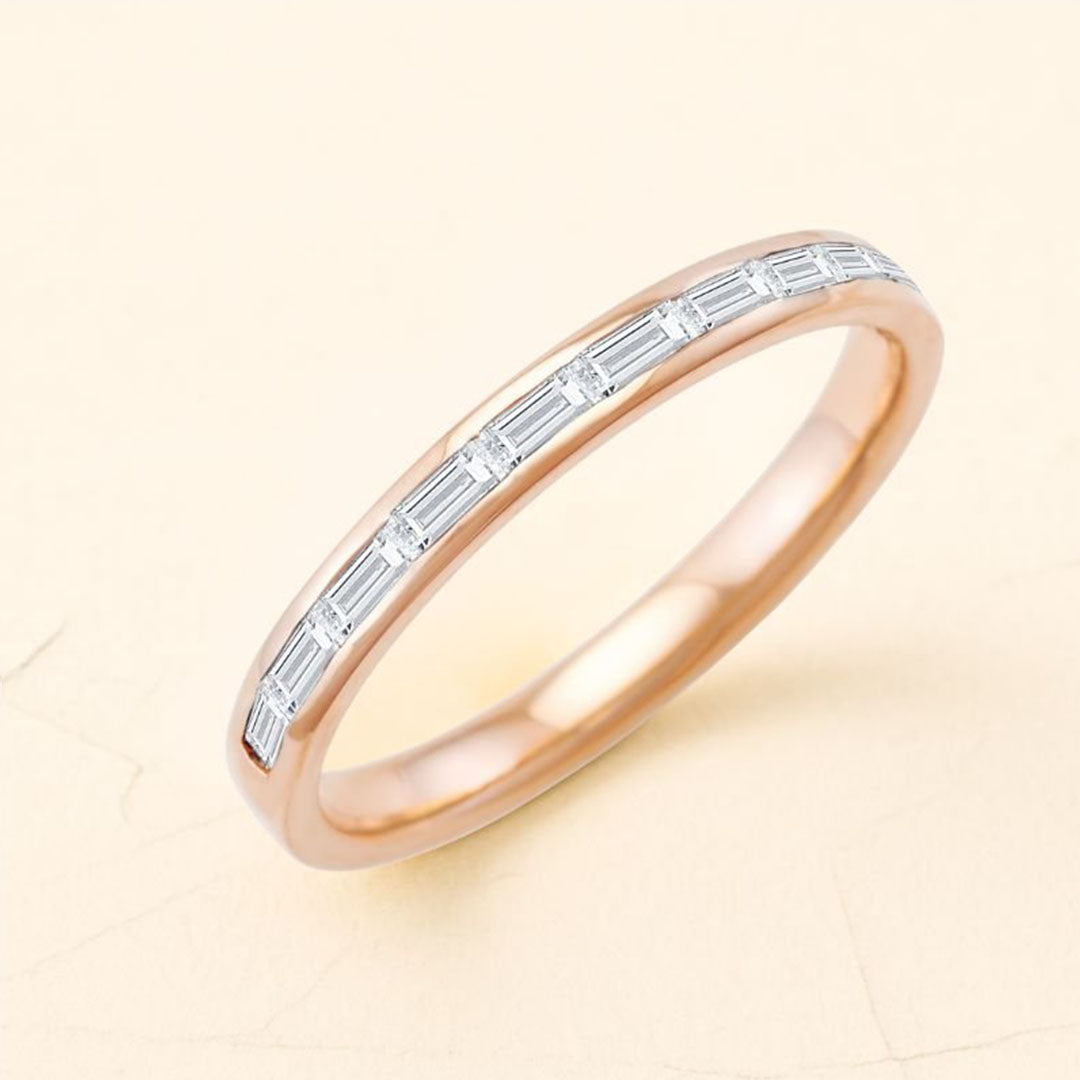 Mangal ring for men in diamond and 18-carat rose gold