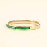 Men's emerald ring