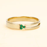 Unisex emerald Vibhu ring