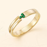 Unisex emerald Vibhu ring