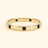 Viyom ring for men black diamond 18 carat gold