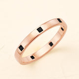 18-carat rose gold Viyom black diamond ring