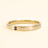Kabir black diamond ring for men 18 carat gold