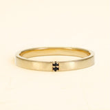 Kabir black diamond man ring