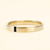 18 carat black Agni diamond ring for men