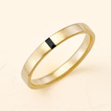 Solitaire Agni black diamond ring for men