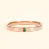 Kabir emerald ring in rose gold