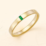 Agni emerald and 18-carat gold ring for men