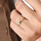 Vibhu Emerald ring