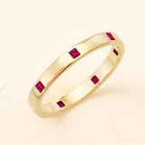 Viyom ruby wedding ring for men