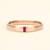 18-carat rose gold Agni ruby ring for men