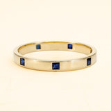 Viyom wedding ring for men in 18-carat sapphire gold