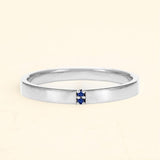 Anillo Kabir para hombre en oro blanco de 18 quilates de Zafiro
