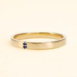 Anillo Kabir para hombre en oro de 18 quilates Zafiro
