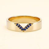 Bague Rudra pour homme saphir et or 18 carats