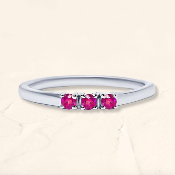 Ring Tina ruby white gold