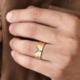 Bague Rudra et Kabir en diamant noir or 18 carats