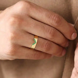Rudra Emerald ring