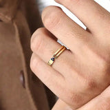 Anillo Vibhu Zafiro