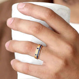Bague Mangal et viyom en saphir or 18 carats pour homme