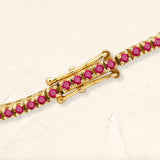 Bracelet Or Jaune Rubis