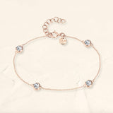 collier en diamant or rose Dhanya 18 carats