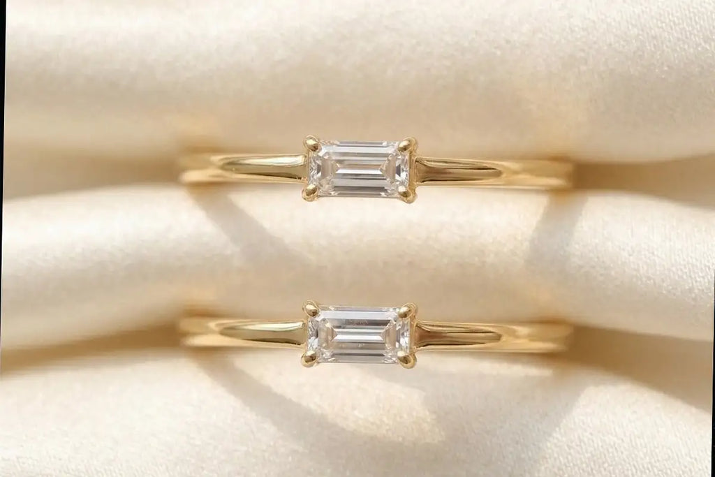 Comparaison diamant naturel et diamant de laboratoire côte à côte