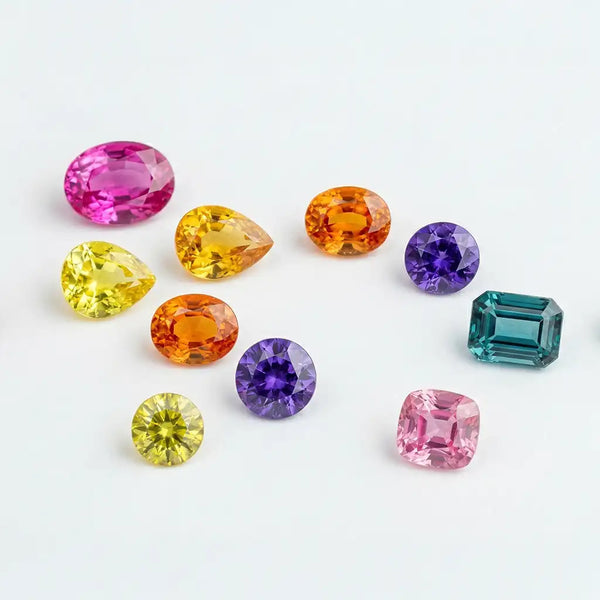 Saphirs de couleur: rose, jaune, orange, violet, blanc: le guide complet