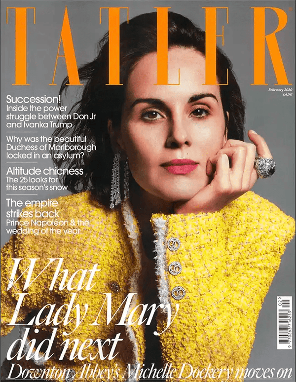 une du magazine Tatler janvier 2019