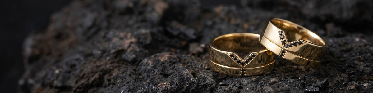 Alliances Homme Diamant Noir