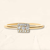 Rectangular 18K Yellow Gold Sapna Ring 