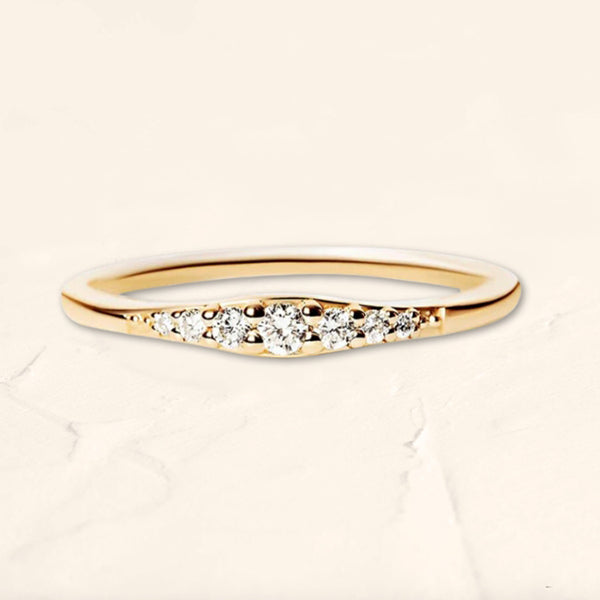 diamond-paved Sushma wedding ring in yellow gold