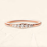 Sushma wedding ring paved with diamonds in rose gold