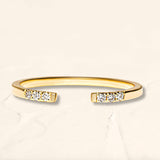 veda ring in gold vermeil and white diamond