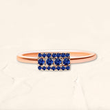 Sapna XL sapphire ring in rose gold