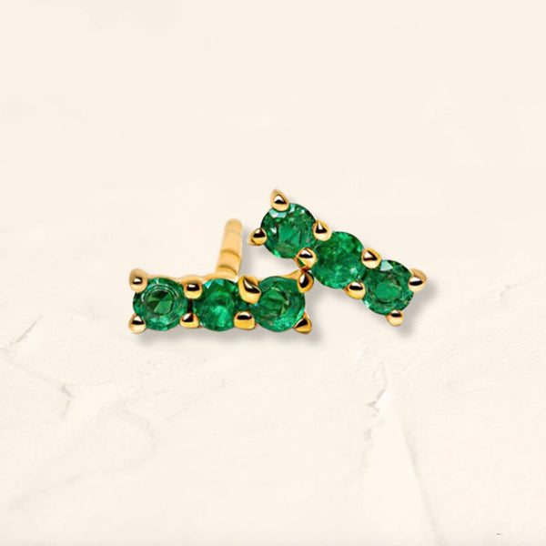 Emerald tina earrings