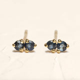 Discreet sapphire Prema earrings