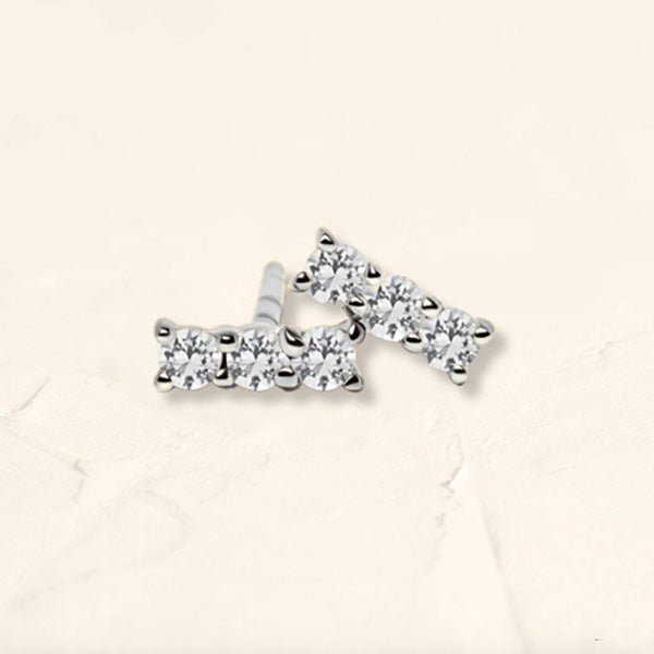 boucles d'oreilles tina Diamant or blanc