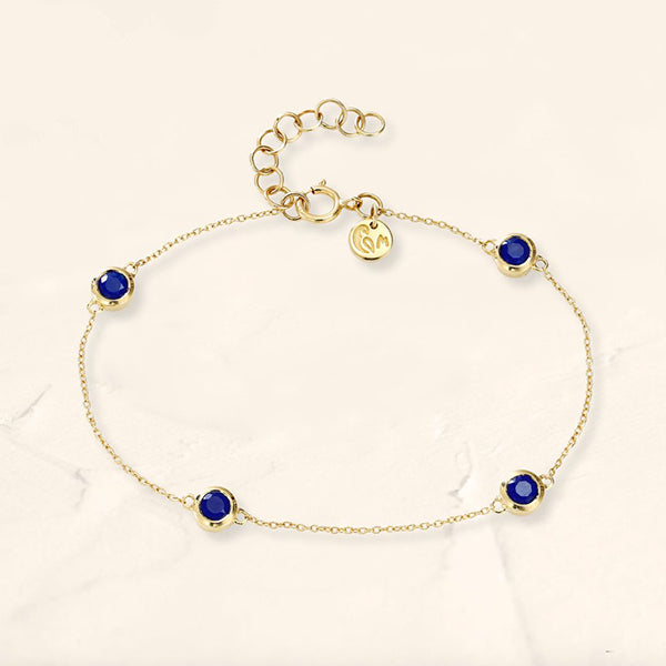 Dhanya Sapphire bracelet in 18K Yellow Gold