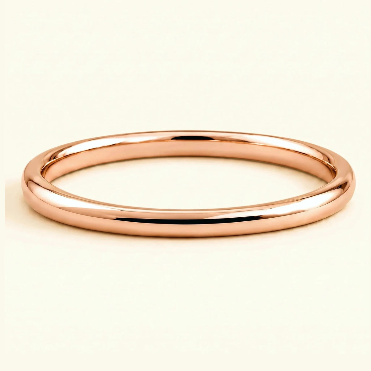 Alliance femme demi-jonc or rose 18 carats Shunya