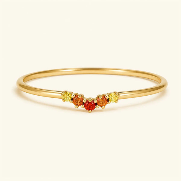 Bague or 18 carats anaya sunset pour femme