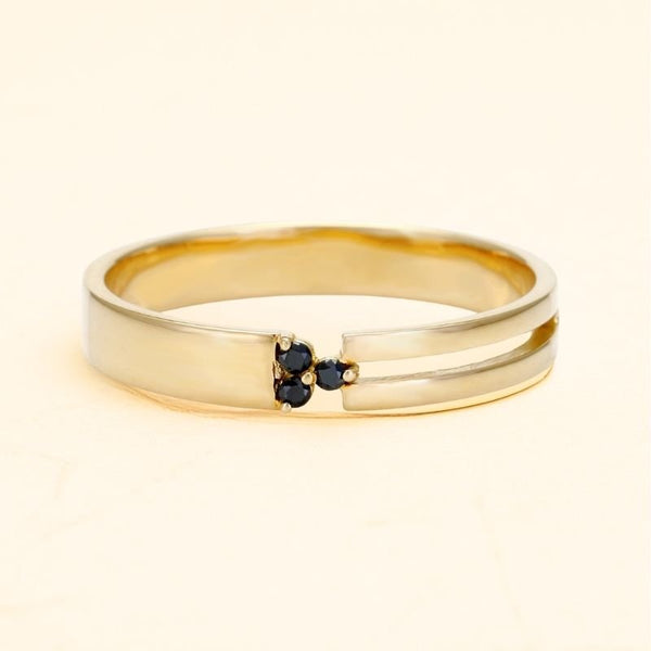 Gold and black diamond Vibhu ring