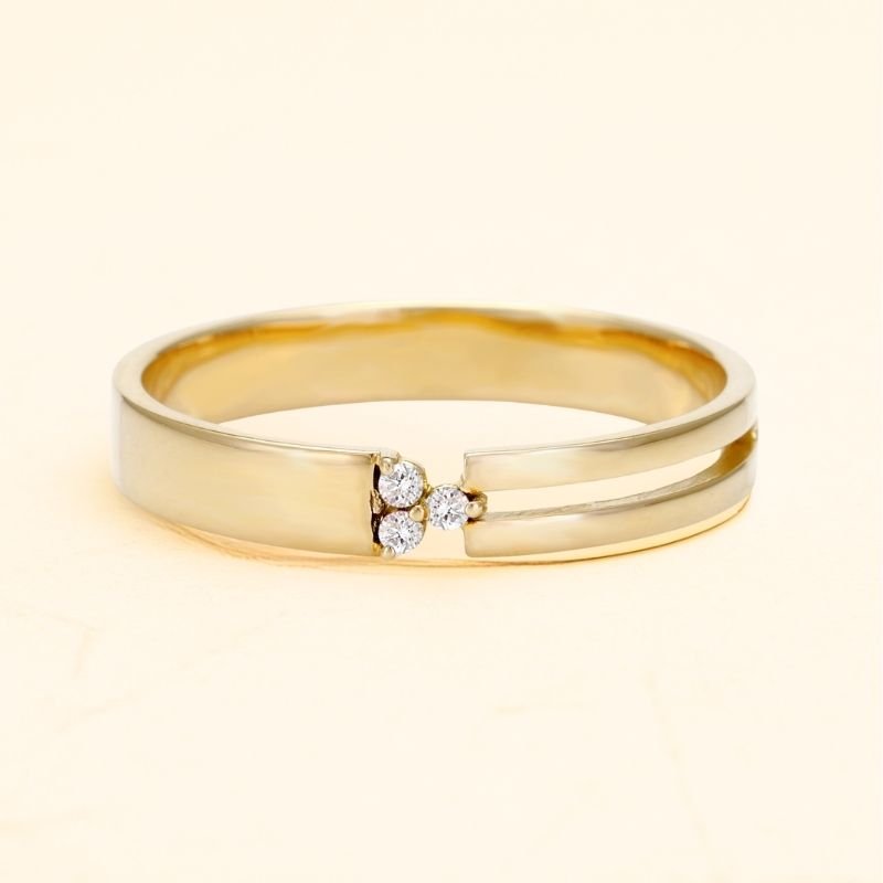 Bague Vibhu en diamant or 18 carats unisex