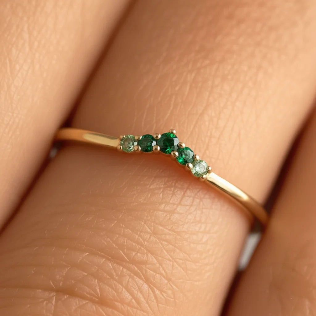 Bague Anaya Emeraude Canopée