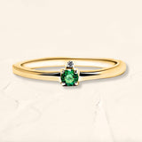 Devi emerald and diamond ring