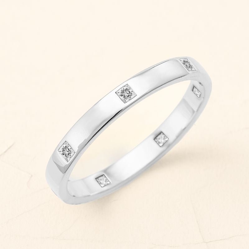 Bague  Viyom  pour homme  en  diamant  et  or blanc 18 carat 